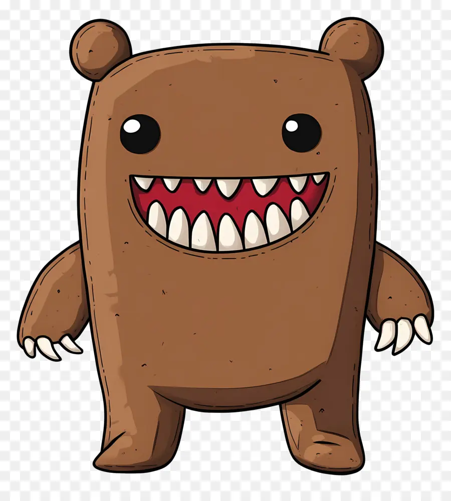 Domo Kun，Kahverengi Canavar PNG