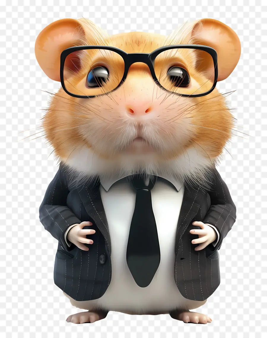 Hamster，Takım Elbiseli Hamster PNG