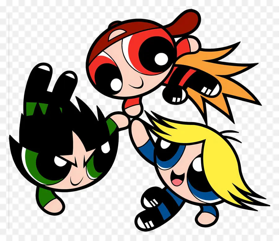 Powerpuff Kızları，Üç Mutlu Oğlan PNG