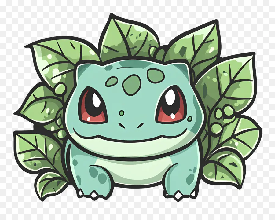 Bulbasaur，Yapraklı çizgi Film Yaratığı PNG