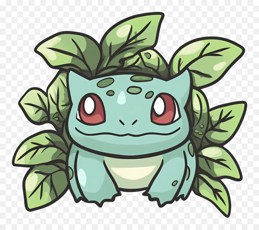 Bulbasaur，Yapraklı çizgi Film Yaratığı PNG