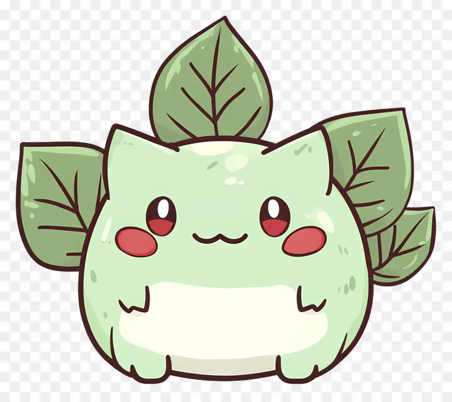 Bulbasaur，Yaprakları Ile Karikatür Yaratık PNG