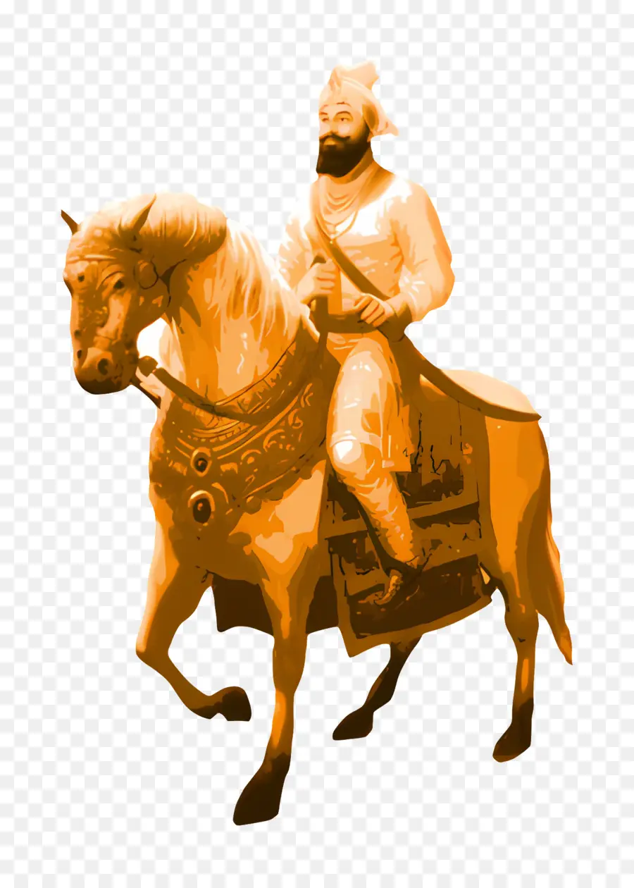 Guru Gobind Singh，Atlı Tarihi Figür PNG