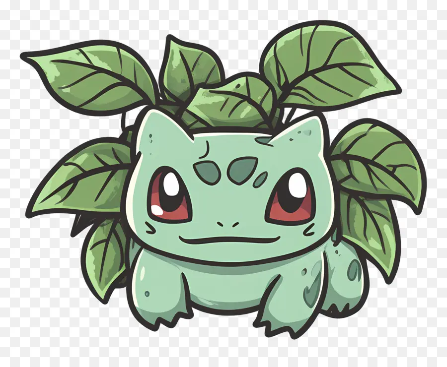 Bulbasaur，Yapraklı çizgi Film Yaratığı PNG