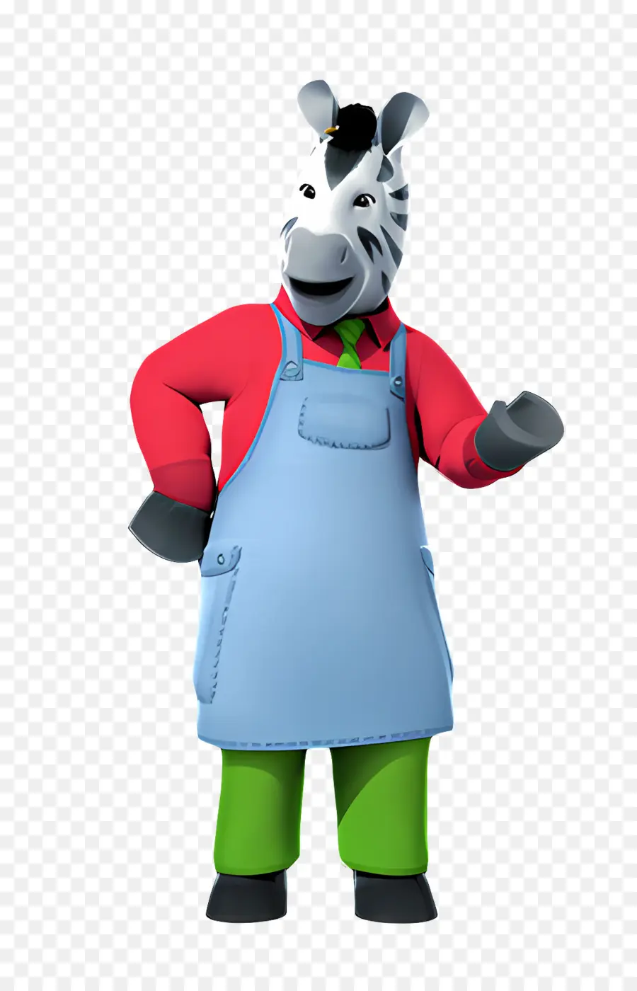 Zou，Önlükteki Zebra PNG