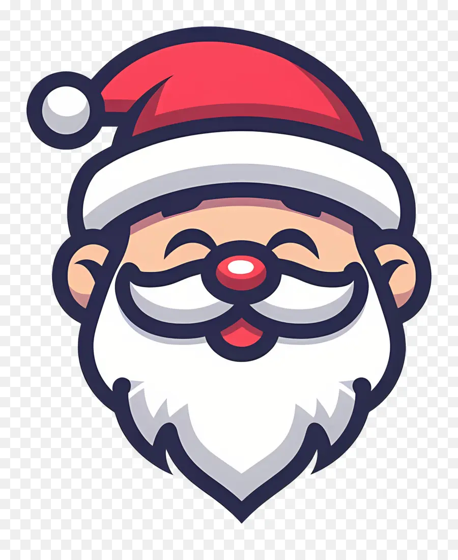 Noel Baba Kafası，Karikatür Noel Baba PNG