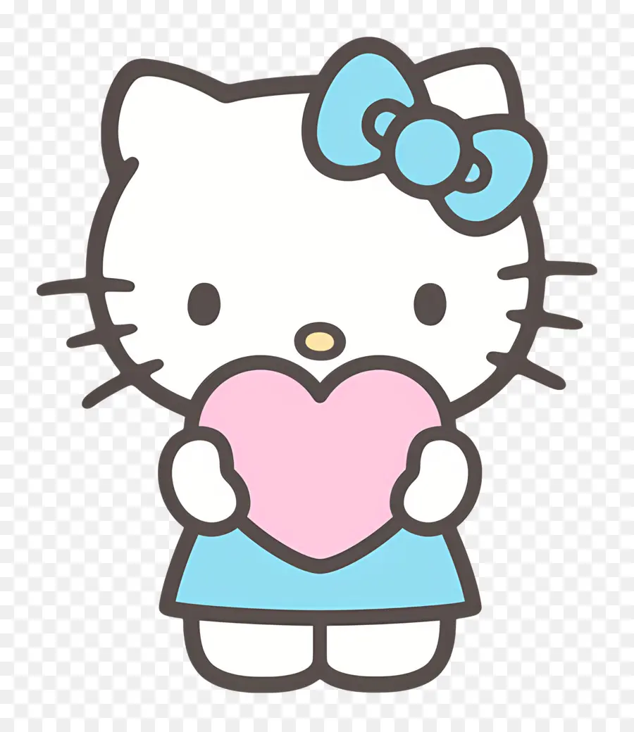 Merhaba Kedi，Hello Kitty Kalpli PNG