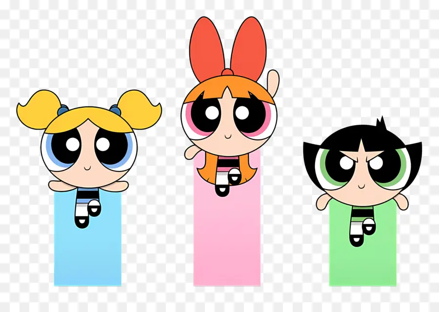 Powerpuff Kızları，Karakterler PNG