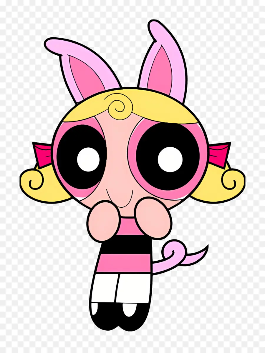 Powerpuff Kızları，Tavşan Kulaklı çizgi Film Karakteri PNG