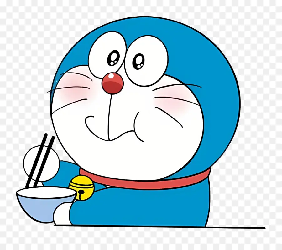 Doraemon，Mavi Robot Yeme PNG