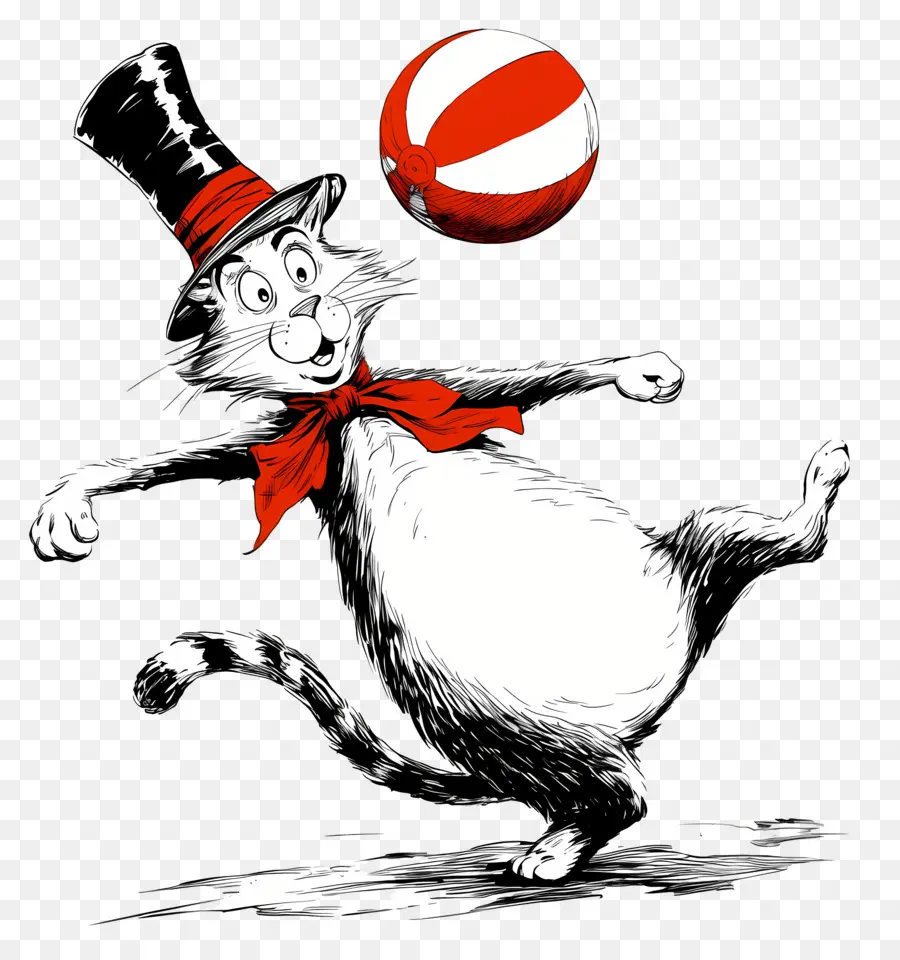 Doktor Seuss，Şapkalı Kedi PNG