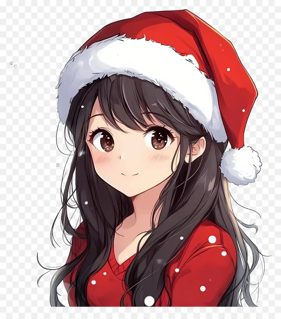 Anime Noel，Noel Baba şapkası Kız PNG