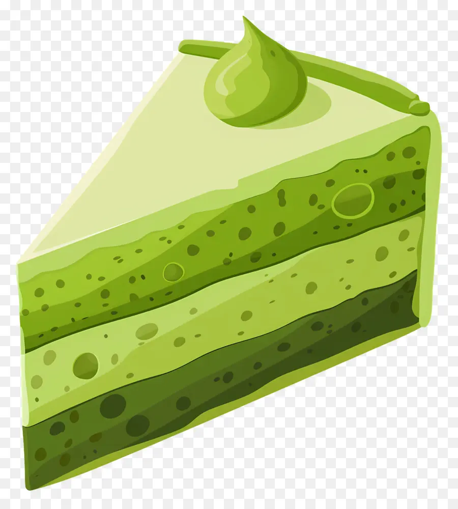 Matcha Kek，Yeşil Kek PNG