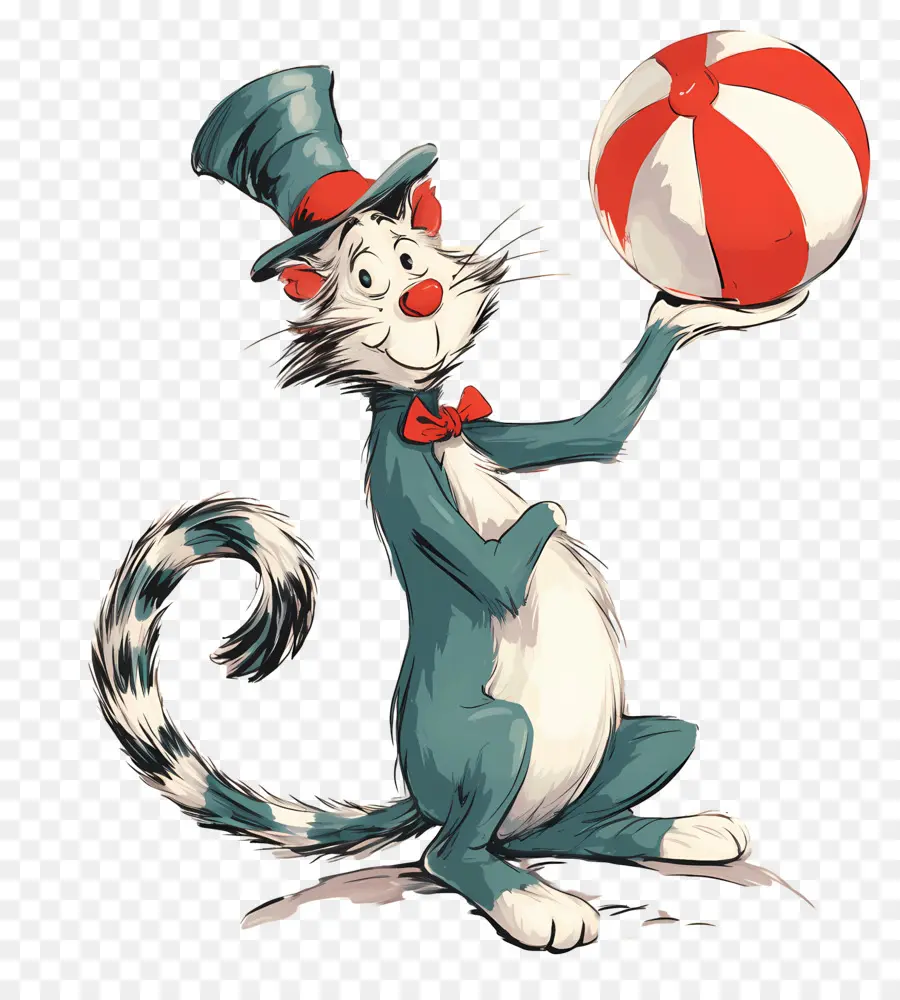 Doktor Seuss，Şapkalı Kedi PNG