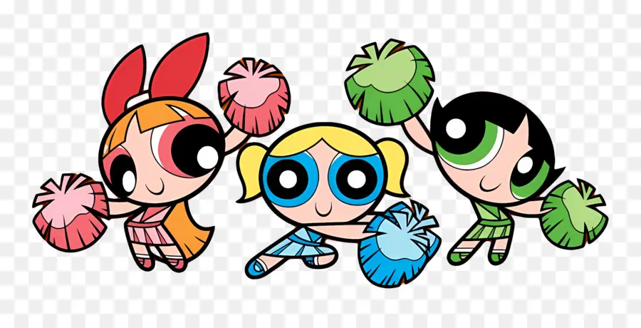 Powerpuff Kızları，Karikatür Kızlar PNG