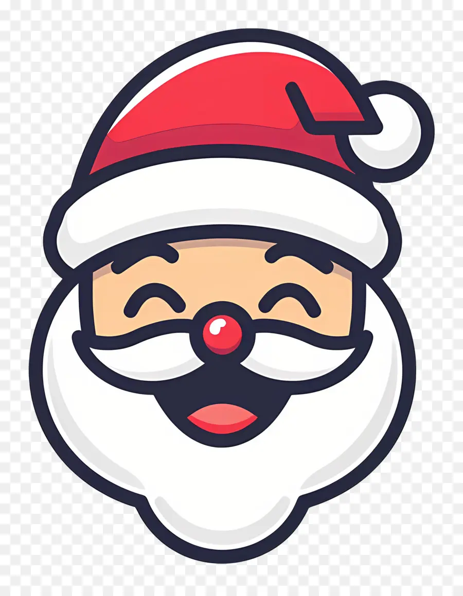 Noel Baba Kafası，Karikatür Noel Baba PNG