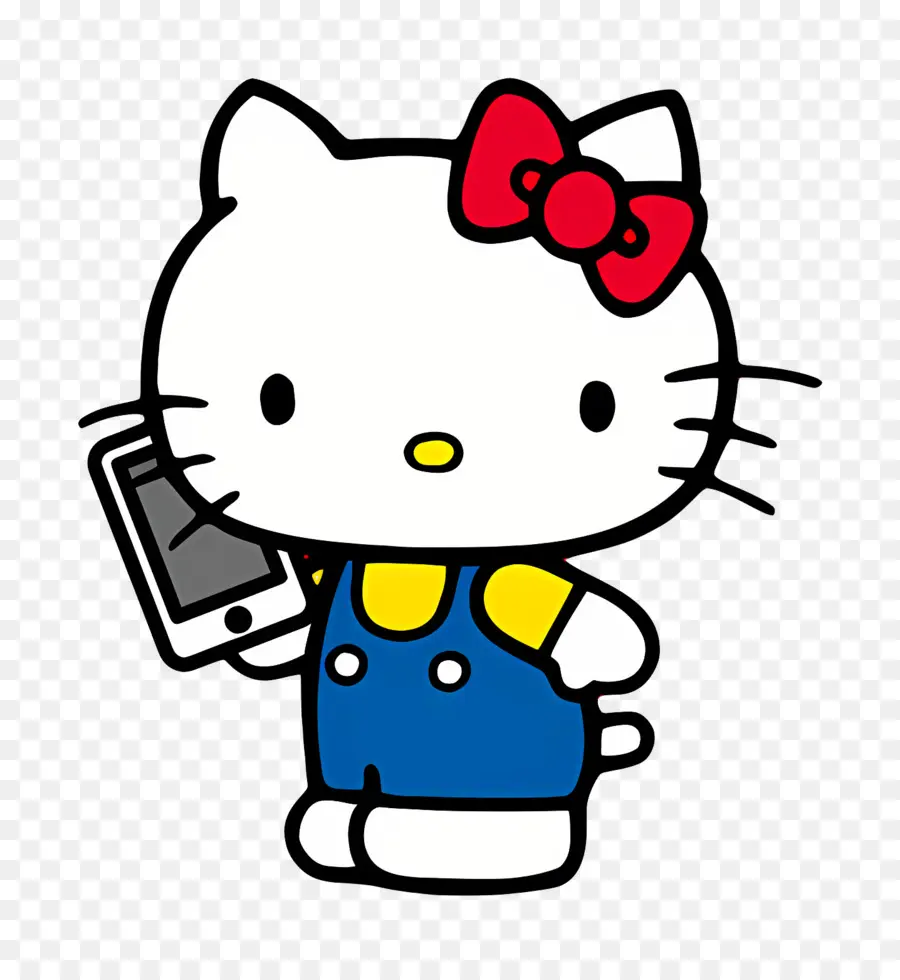 Merhaba Kedi，Hello Kitty Telefonlu PNG