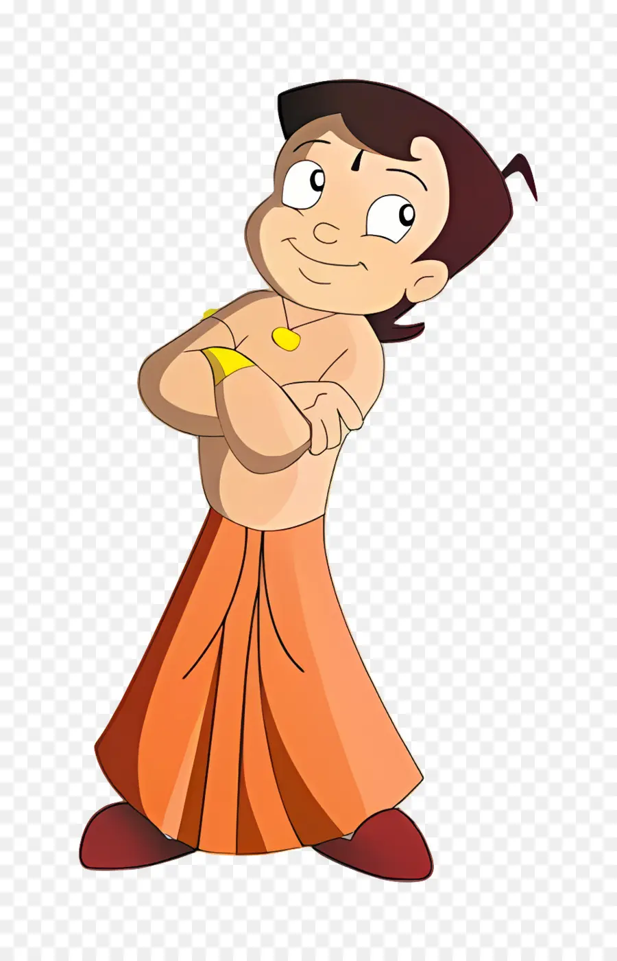 Chhota Bheem，Turuncu çizgi Film çocuğu PNG