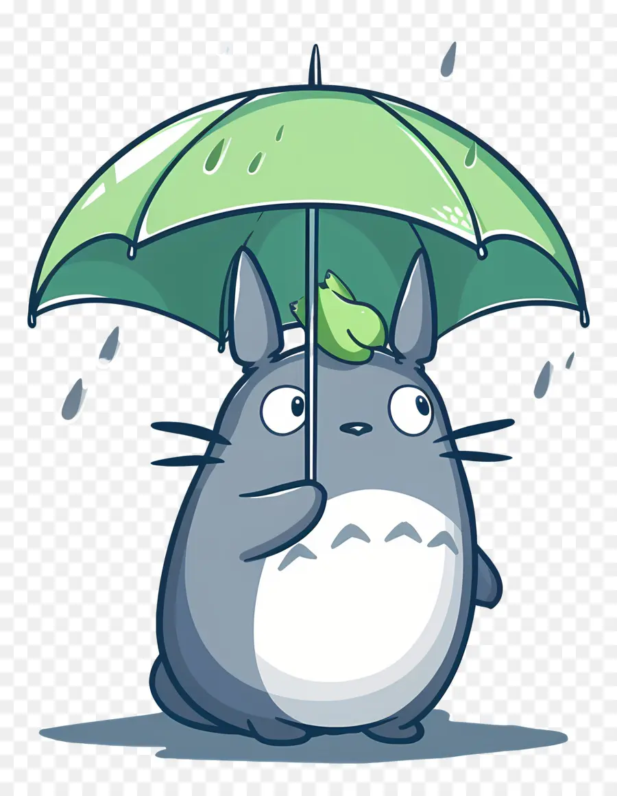 Totoro，Şemsiyeli Karakter PNG