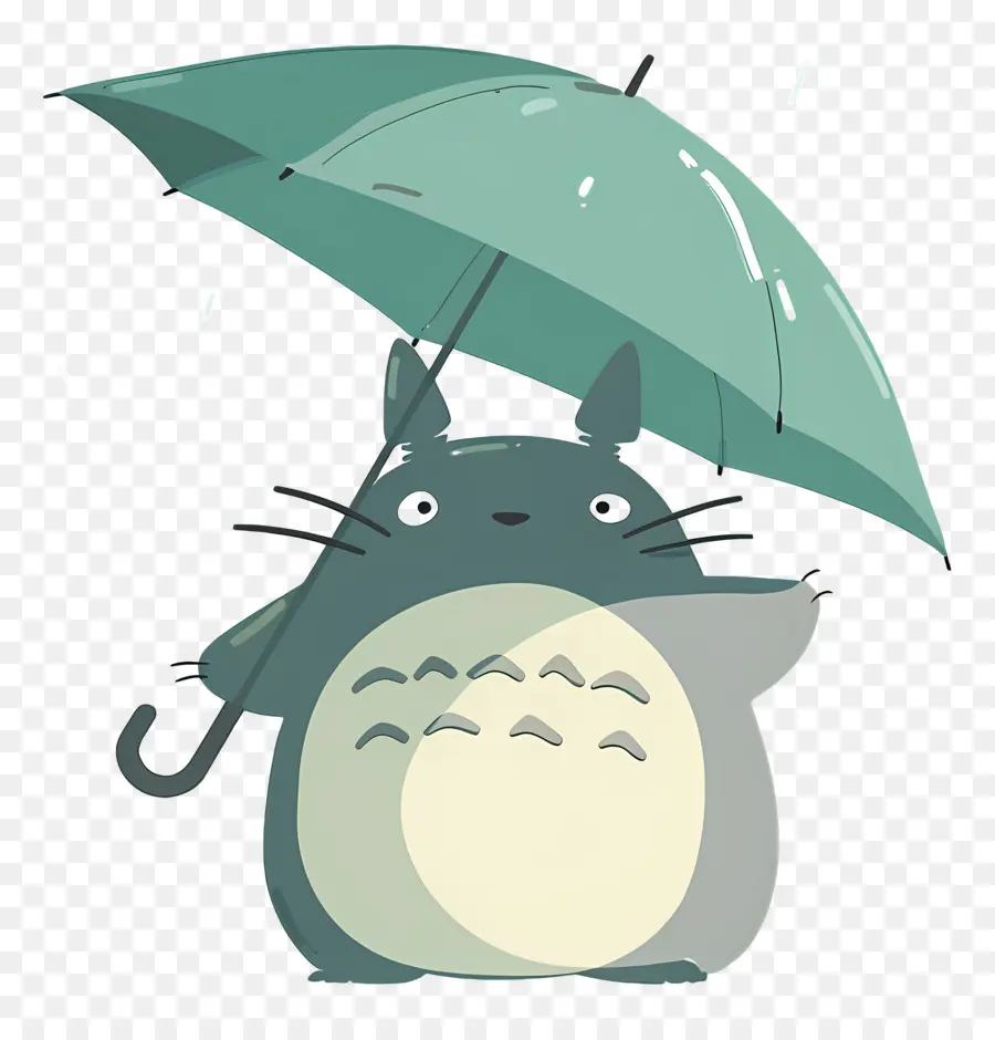 Totoro，Şemsiyeli Karakter PNG