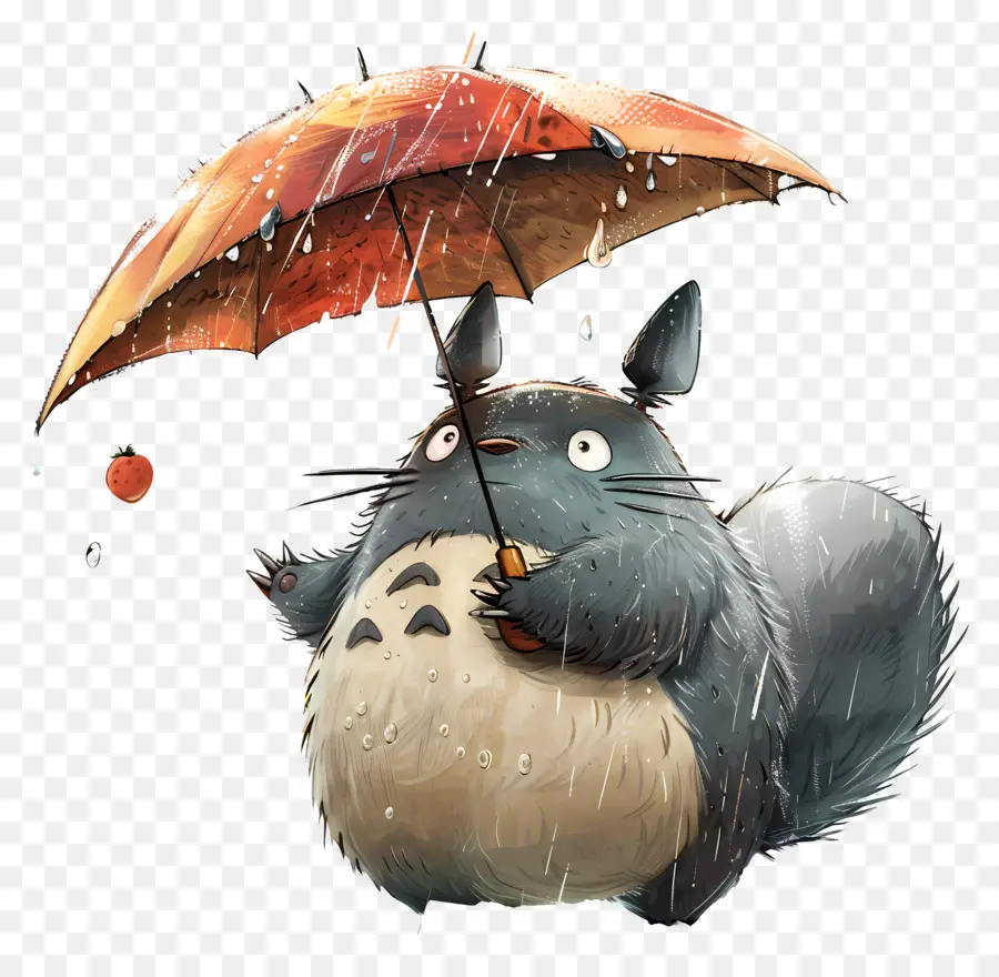 Totoro，Şemsiyeli Totoro PNG