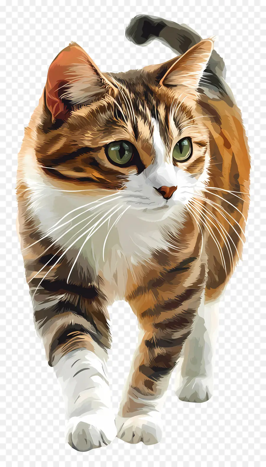 Kedi Yürüyüşü，Tekir Kedi PNG