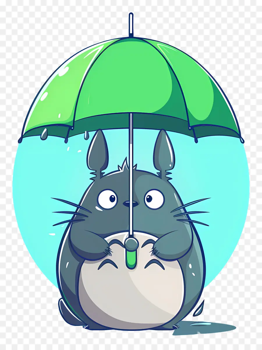 Totoro，Şemsiyeli Karakter PNG