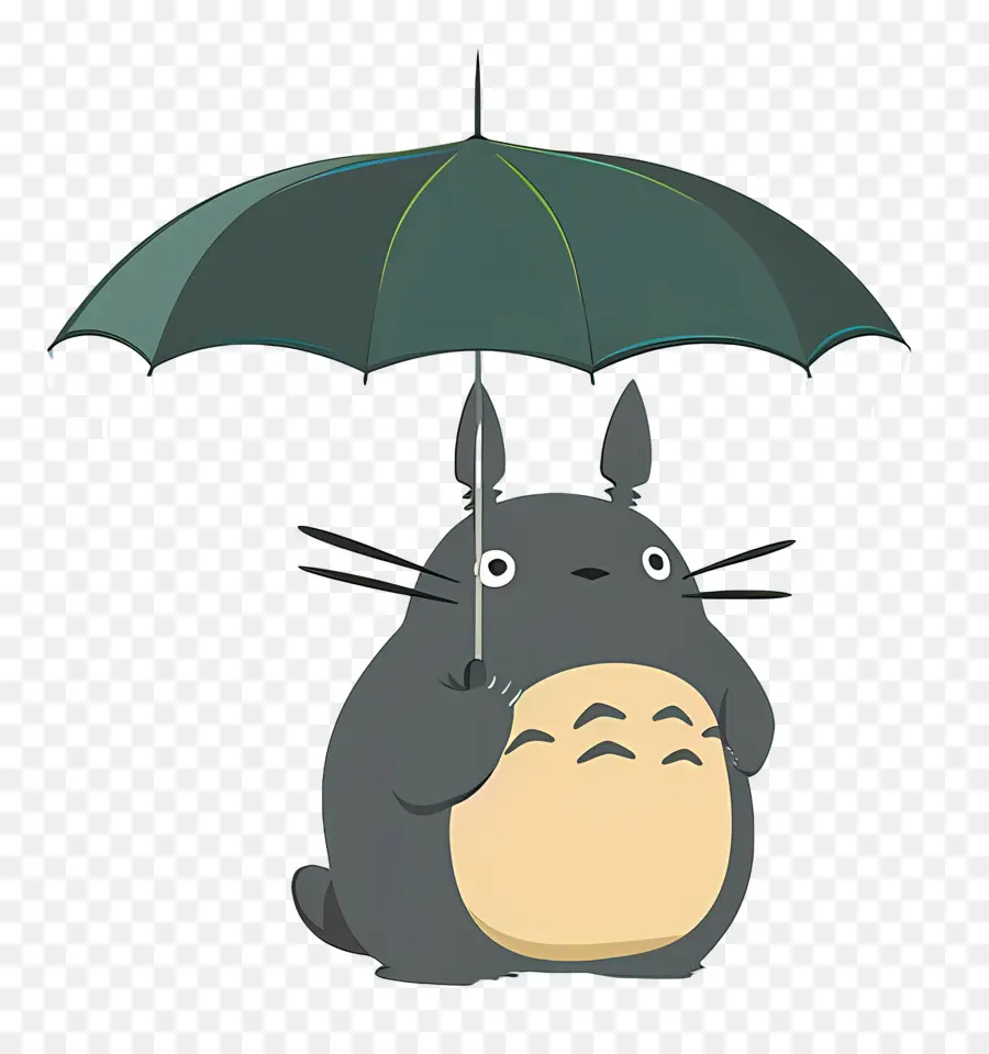 Totoro，Totoro şemsiye Ile PNG