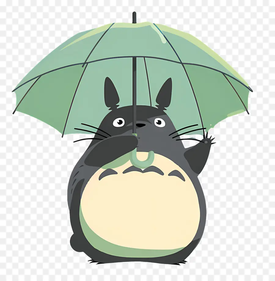 Totoro，Şemsiyeli Karakter PNG