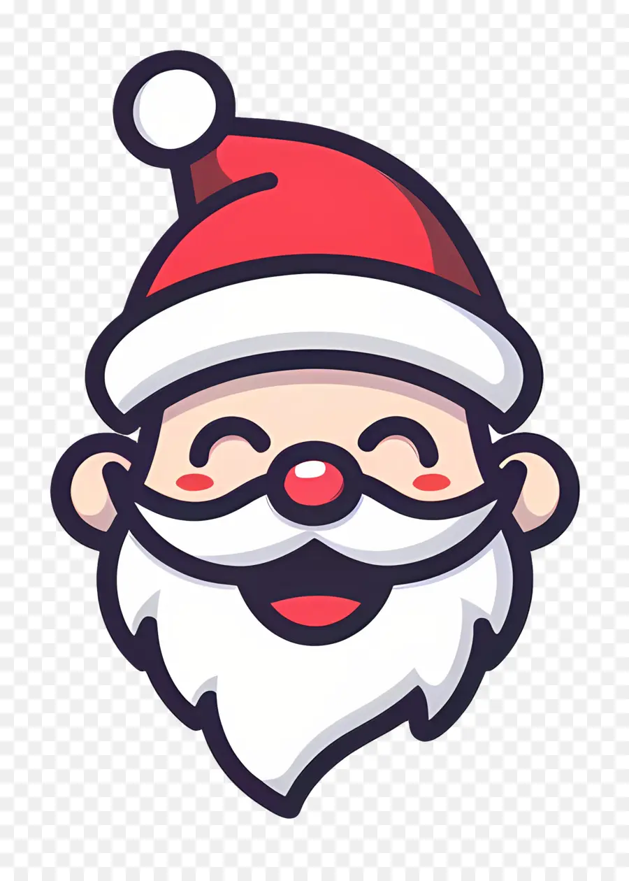 Noel Baba Kafası，Karikatür Noel Baba PNG