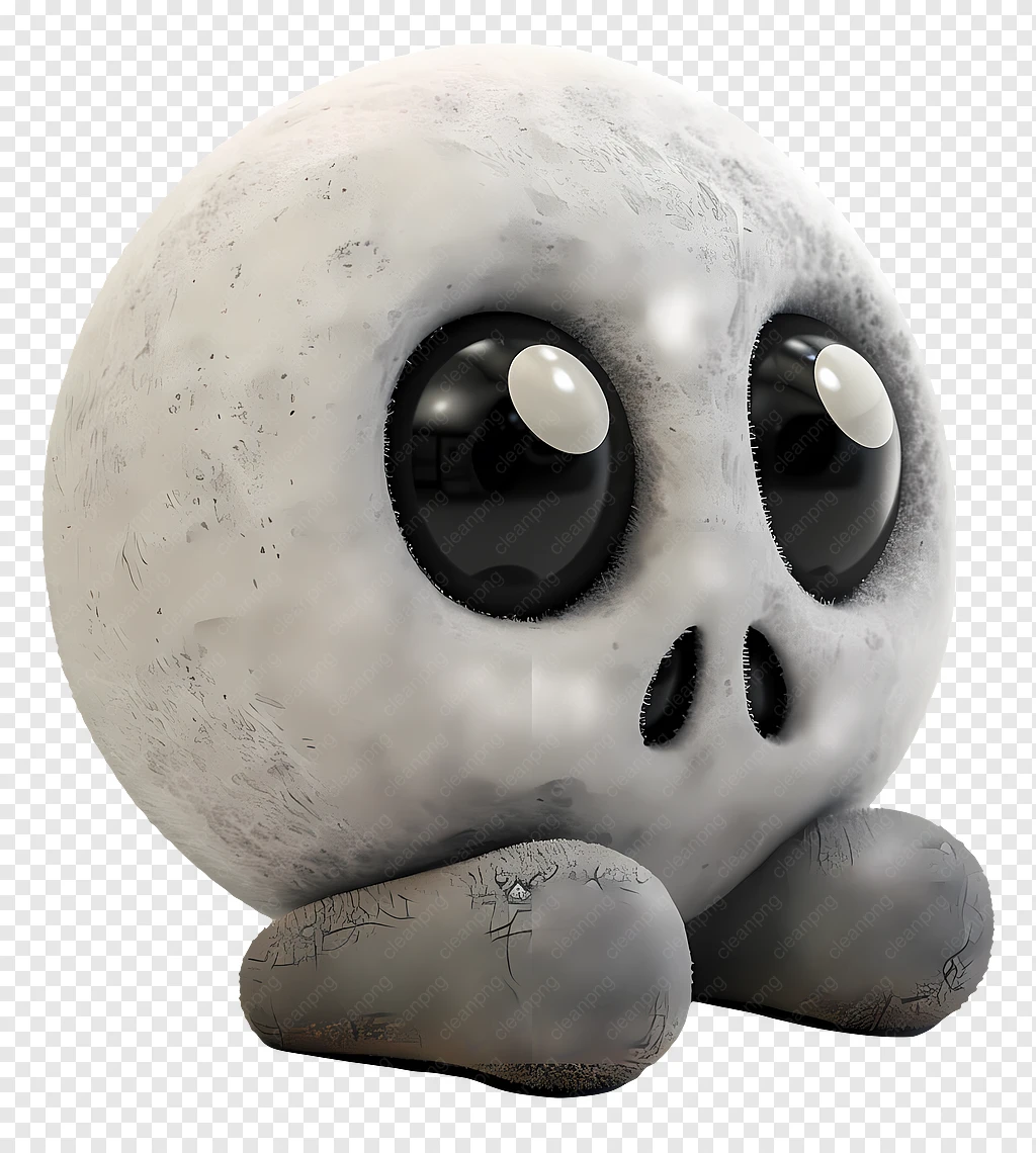 3d Kafatası，Sevimli Kafatası PNG